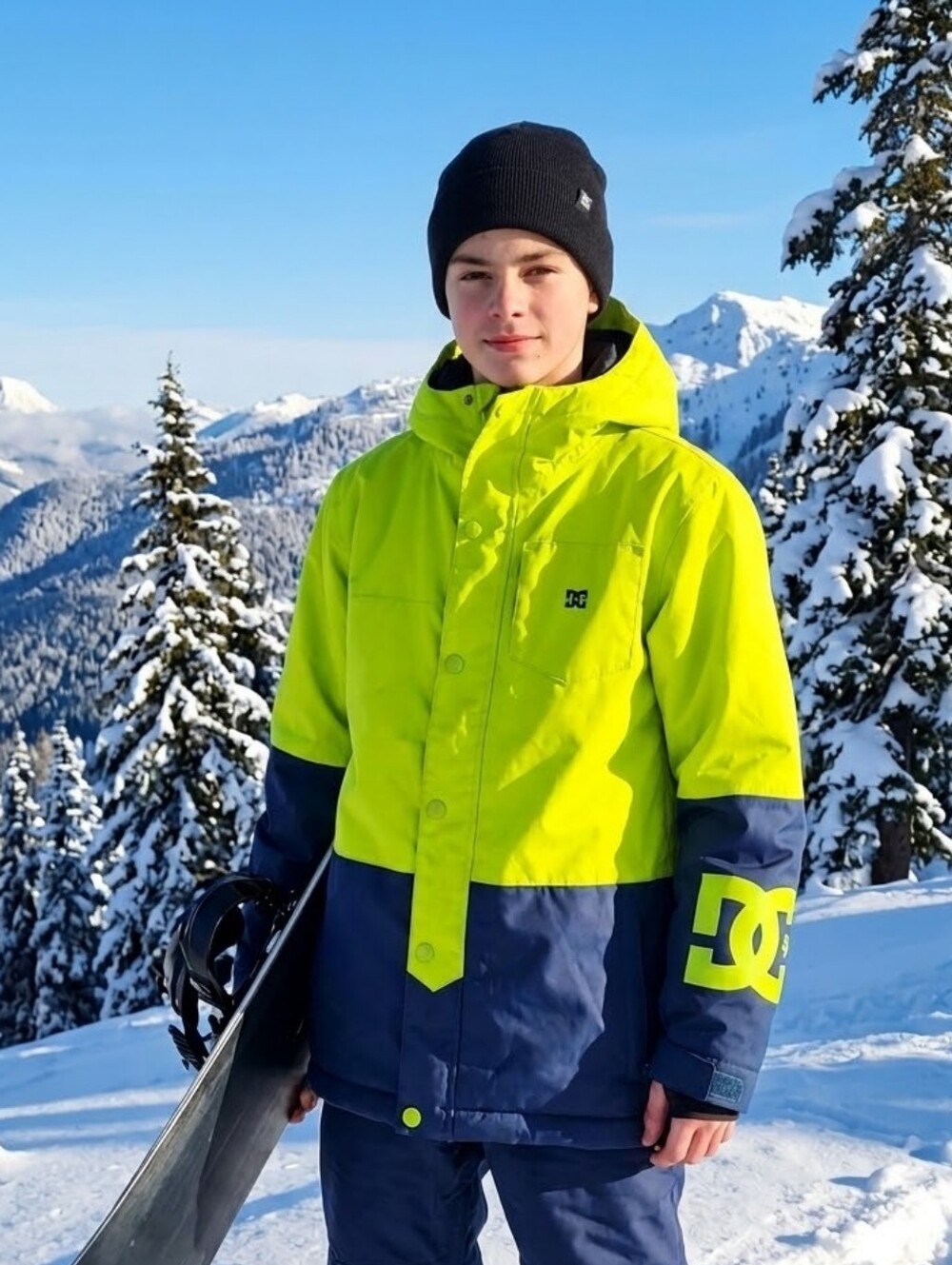 DC Manteau De Snowboard/Ski - Jaune Neon Yellow & Narine